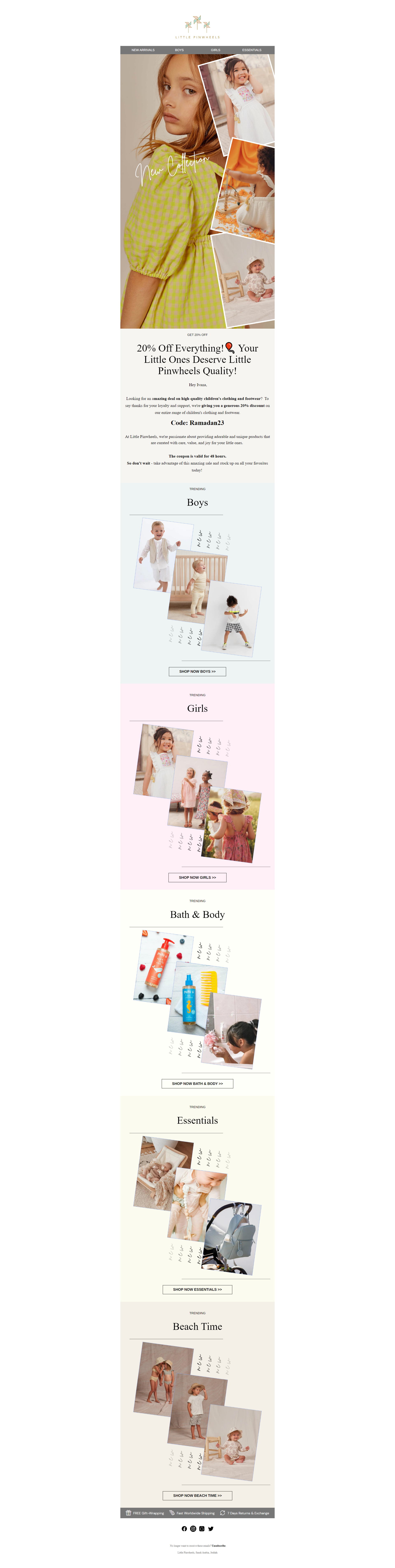 Little Pinwheels - Children's clothing